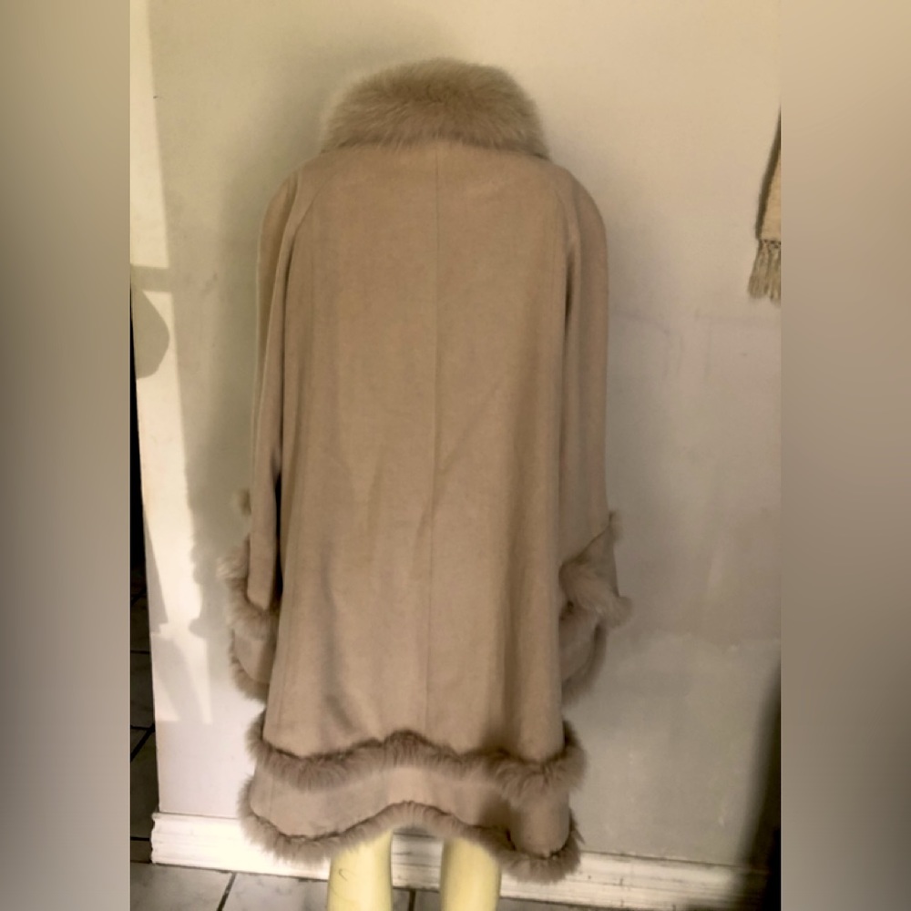 Belle Fare Cashmere Fur Coat Size XL - Picture 2 of 16